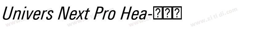 Univers Next Pro Hea字体转换